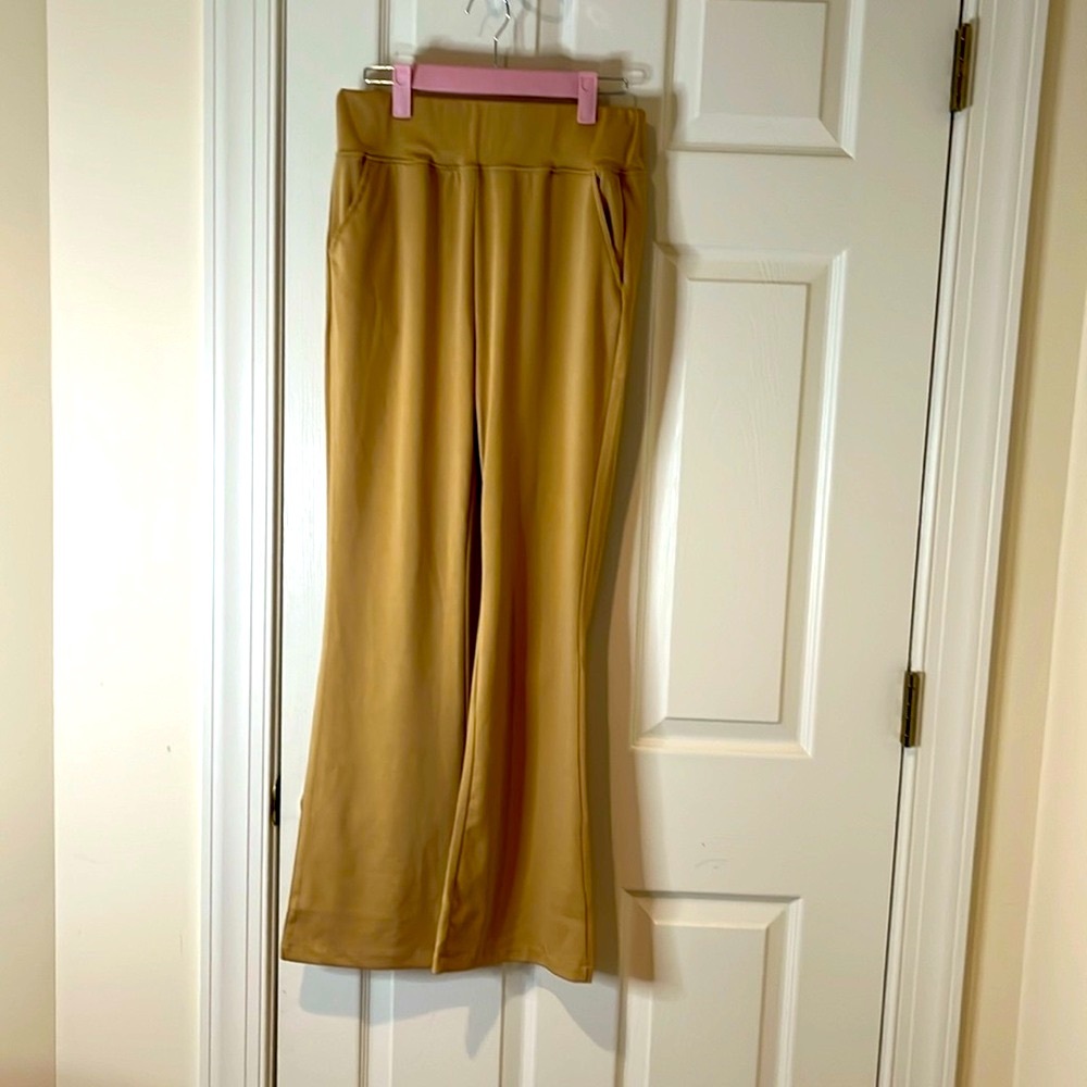 Flowy flared stretch pants, palazzo style summer pant